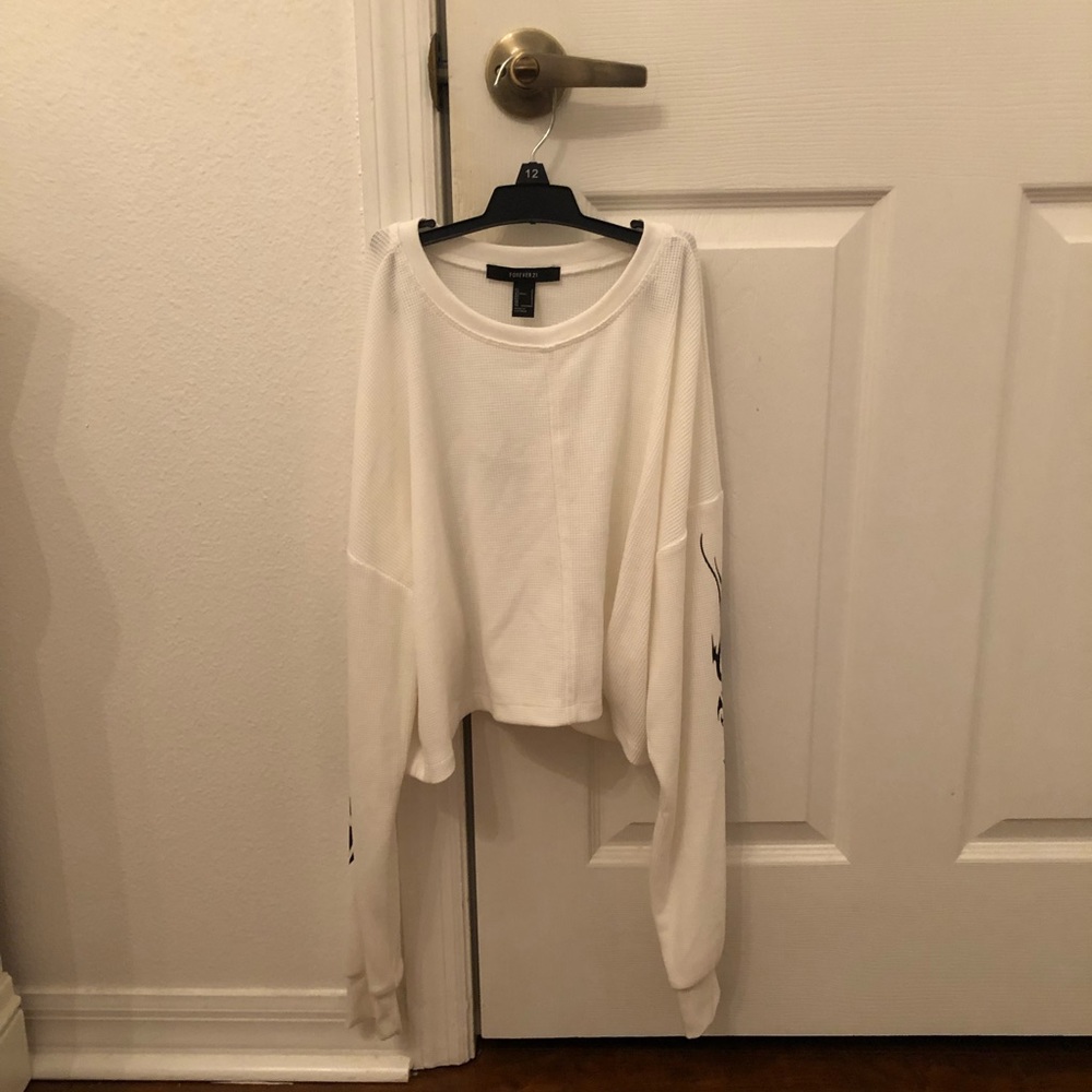White Crew Neck Sweater